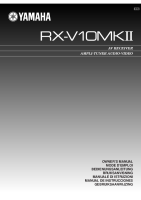 Yamaha RXV-10_Mk2 - Owners Manual